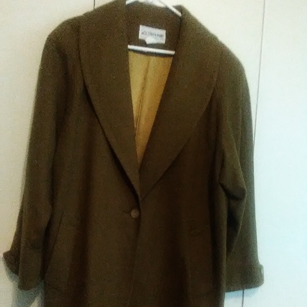 chartreuse colored wool blazer